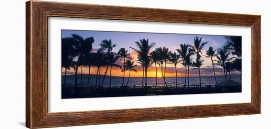 Tropical beach at sunset, Maui, Hawaii, USA-null-Framed Photographic Print