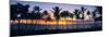 Tropical beach at sunset, Maui, Hawaii, USA-null-Mounted Photographic Print
