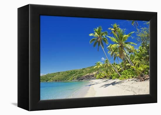 Tropical Beach, Drawaqa Island, Yasawa Island Group, Fiji, South Pacific Islands, Pacific-Marco Simoni-Framed Premier Image Canvas