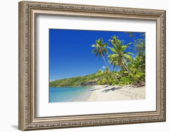 Tropical Beach, Drawaqa Island, Yasawa Island Group, Fiji, South Pacific Islands, Pacific-Marco Simoni-Framed Photographic Print