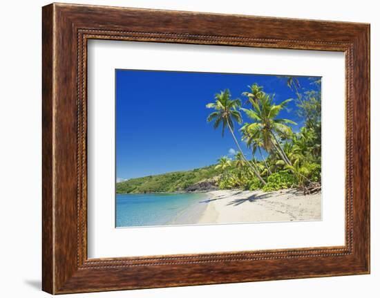 Tropical Beach, Drawaqa Island, Yasawa Island Group, Fiji, South Pacific Islands, Pacific-Marco Simoni-Framed Photographic Print