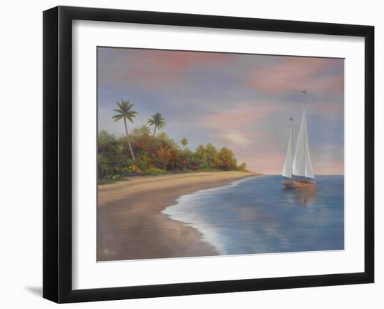 Tropical Beach I-Vivien Rhyan-Framed Premium Giclee Print