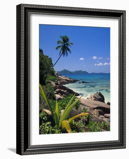 Tropical Beach, La Digue Island, Seychelles-Angelo Cavalli-Framed Photographic Print