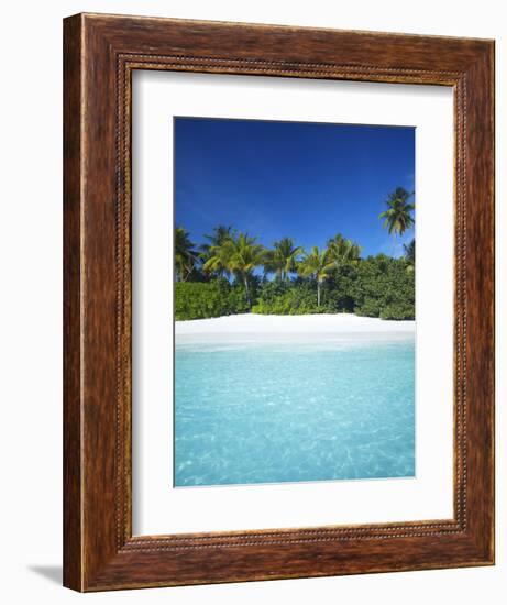 Tropical Beach, Maldives, Indian Ocean, Asia-Sakis Papadopoulos-Framed Photographic Print