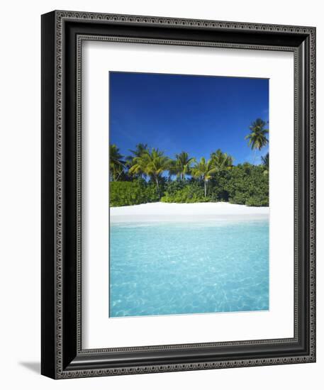 Tropical Beach, Maldives, Indian Ocean, Asia-Sakis Papadopoulos-Framed Photographic Print