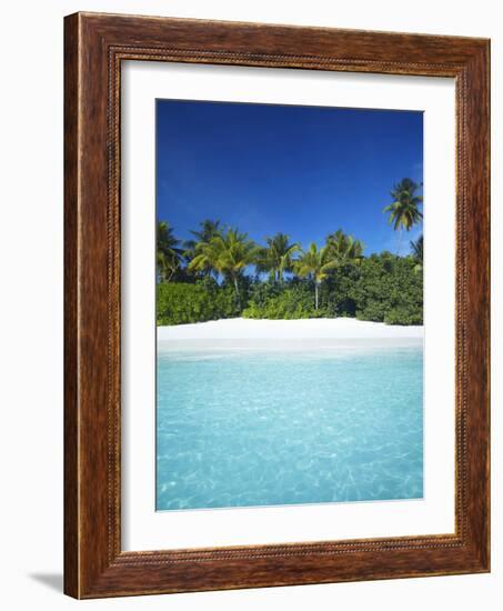 Tropical Beach, Maldives, Indian Ocean, Asia-Sakis Papadopoulos-Framed Photographic Print