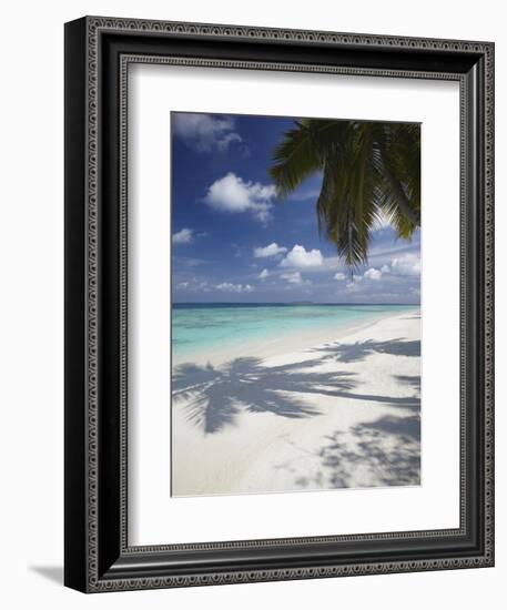 Tropical Beach, Maldives, Indian Ocean, Asia-Sakis Papadopoulos-Framed Photographic Print