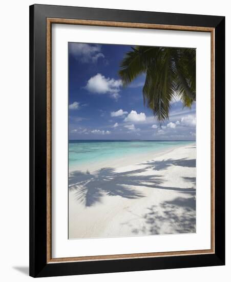 Tropical Beach, Maldives, Indian Ocean, Asia-Sakis Papadopoulos-Framed Photographic Print