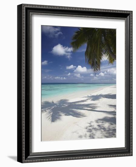 Tropical Beach, Maldives, Indian Ocean, Asia-Sakis Papadopoulos-Framed Photographic Print