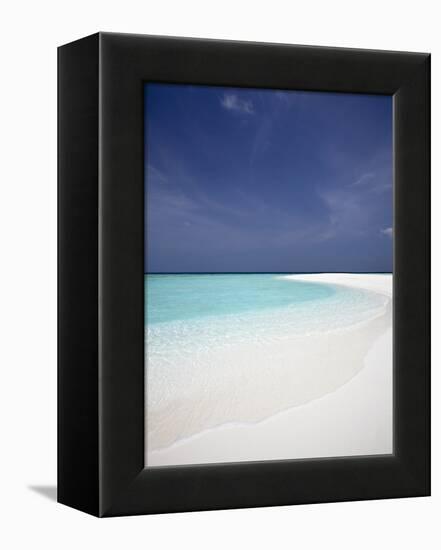 Tropical Beach, Maldives, Indian Ocean, Asia-Sakis Papadopoulos-Framed Premier Image Canvas