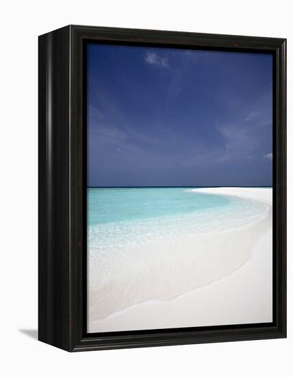 Tropical Beach, Maldives, Indian Ocean, Asia-Sakis Papadopoulos-Framed Premier Image Canvas