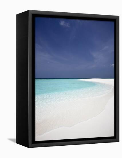 Tropical Beach, Maldives, Indian Ocean, Asia-Sakis Papadopoulos-Framed Premier Image Canvas