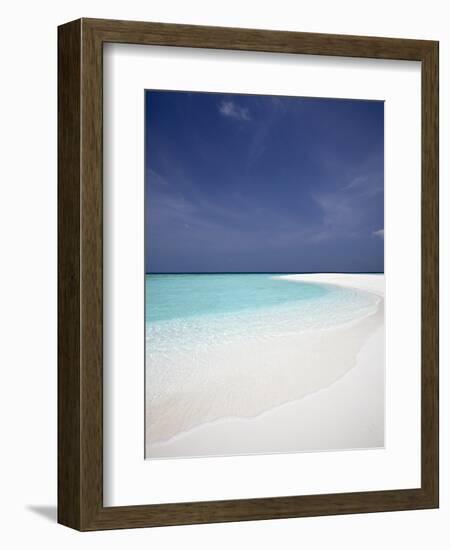 Tropical Beach, Maldives, Indian Ocean, Asia-Sakis Papadopoulos-Framed Photographic Print