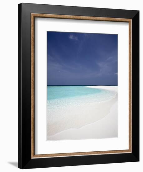 Tropical Beach, Maldives, Indian Ocean, Asia-Sakis Papadopoulos-Framed Photographic Print