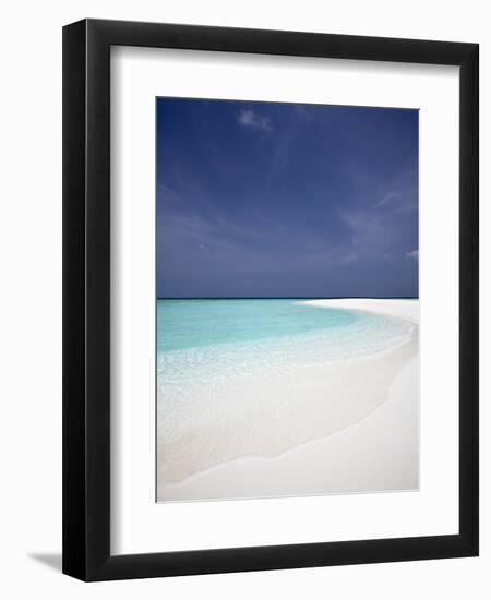 Tropical Beach, Maldives, Indian Ocean, Asia-Sakis Papadopoulos-Framed Photographic Print