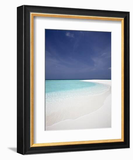 Tropical Beach, Maldives, Indian Ocean, Asia-Sakis Papadopoulos-Framed Photographic Print