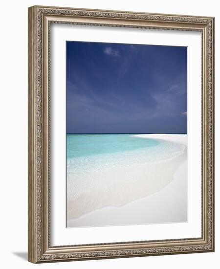 Tropical Beach, Maldives, Indian Ocean, Asia-Sakis Papadopoulos-Framed Photographic Print