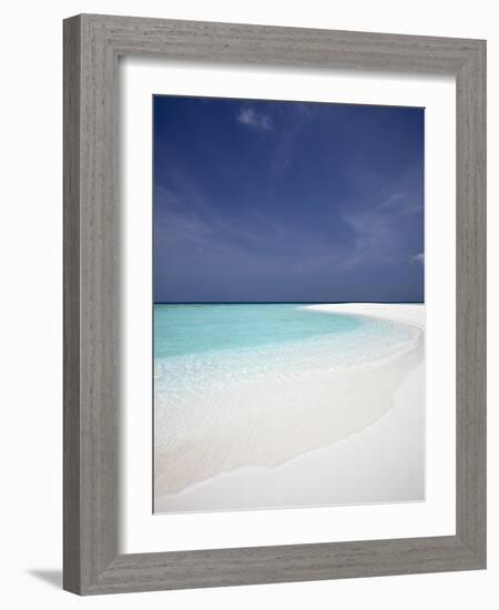 Tropical Beach, Maldives, Indian Ocean, Asia-Sakis Papadopoulos-Framed Photographic Print