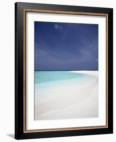 Tropical Beach, Maldives, Indian Ocean, Asia-Sakis Papadopoulos-Framed Photographic Print