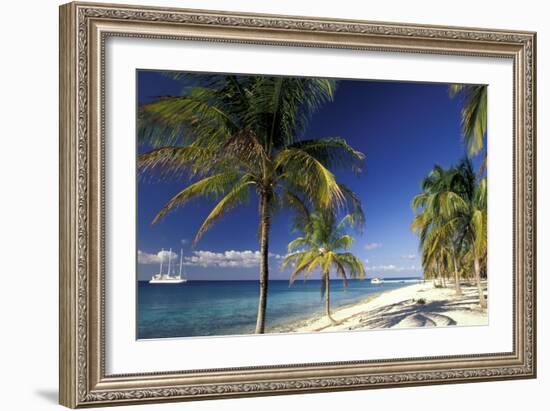 Tropical Beach on Isla de la Juventud, Cuba-Gavriel Jecan-Framed Art Print