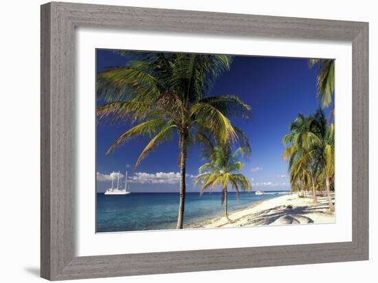 Tropical Beach on Isla de la Juventud, Cuba-Gavriel Jecan-Framed Art Print