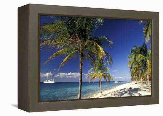 Tropical Beach on Isla de la Juventud, Cuba-Gavriel Jecan-Framed Stretched Canvas