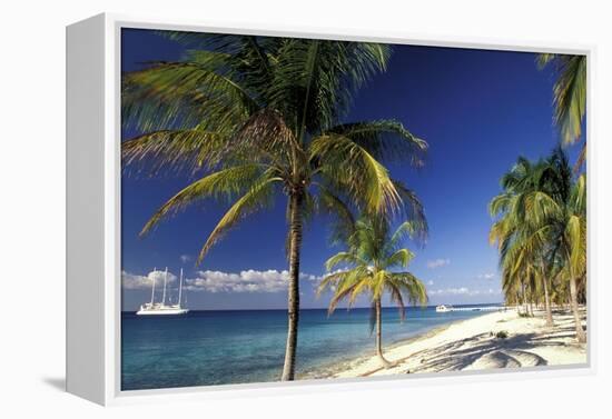 Tropical Beach on Isla de la Juventud, Cuba-Gavriel Jecan-Framed Stretched Canvas