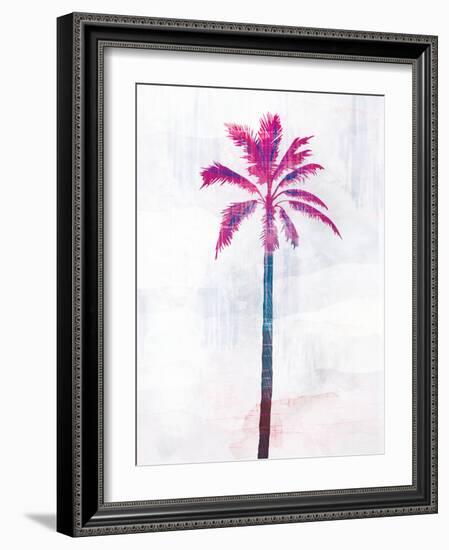 Tropical Beach Palm 2 V4-Lula Bijoux & Company-Framed Art Print