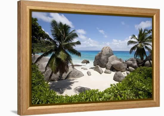 Tropical Beach, Seychelles-Paul Souders-Framed Premier Image Canvas