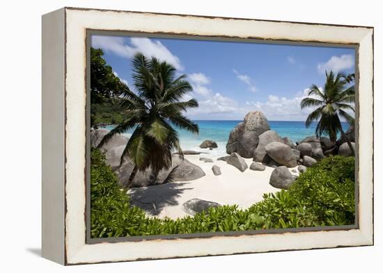 Tropical Beach, Seychelles-Paul Souders-Framed Premier Image Canvas