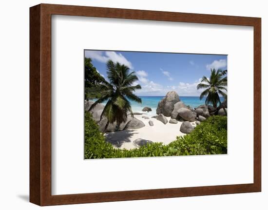 Tropical Beach, Seychelles-Paul Souders-Framed Photographic Print