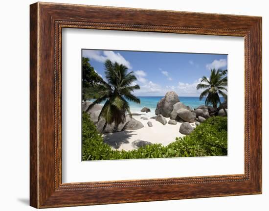 Tropical Beach, Seychelles-Paul Souders-Framed Photographic Print