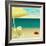 Tropical Beach Summer Poster-LanaN.-Framed Art Print