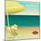 Tropical Beach Summer Poster-LanaN.-Mounted Art Print