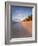 Tropical Beach with Palm Trees at Sunrise, Rarotonga, Cook Islands, South Pacific, Pacific-Matthew Williams-Ellis-Framed Photographic Print