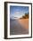 Tropical Beach with Palm Trees at Sunrise, Rarotonga, Cook Islands, South Pacific, Pacific-Matthew Williams-Ellis-Framed Photographic Print