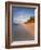 Tropical Beach with Palm Trees at Sunrise, Rarotonga, Cook Islands, South Pacific, Pacific-Matthew Williams-Ellis-Framed Photographic Print