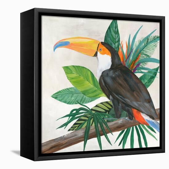 Tropical Birds II-Lily K-Framed Stretched Canvas