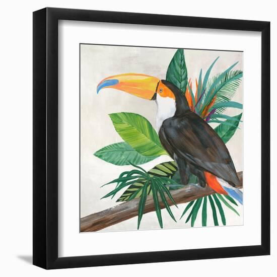 Tropical Birds II-Lily K-Framed Art Print