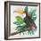 Tropical Birds II-Lily K-Framed Art Print