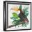 Tropical Birds II-Lily K-Framed Art Print