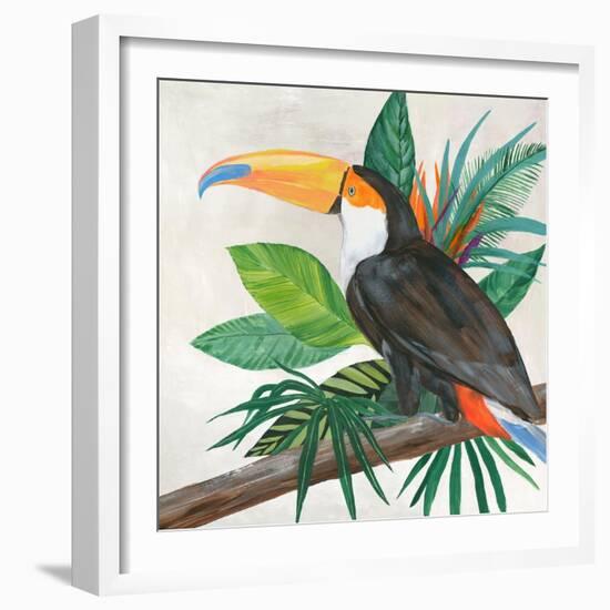 Tropical Birds II-Lily K-Framed Art Print