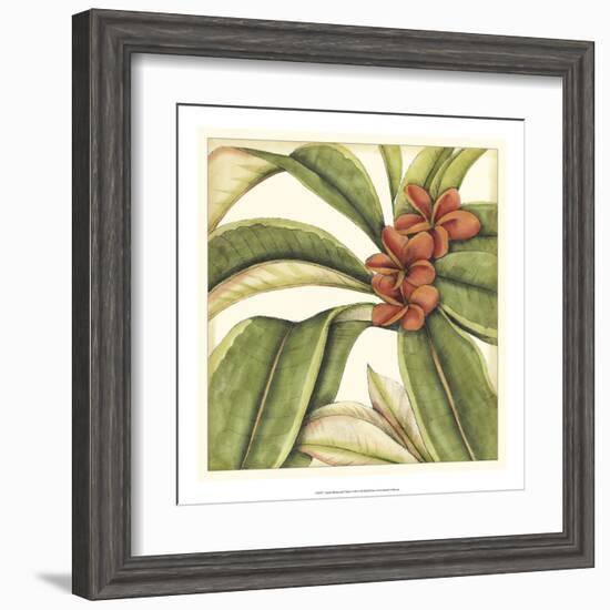 Tropical Blooms and Foliage I-Jennifer Goldberger-Framed Art Print