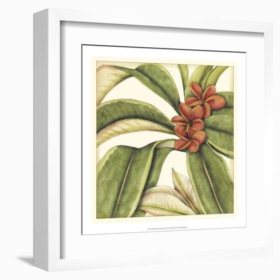 Tropical Blooms and Foliage I-Jennifer Goldberger-Framed Art Print