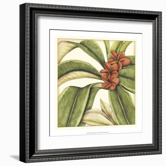 Tropical Blooms and Foliage I-Jennifer Goldberger-Framed Art Print