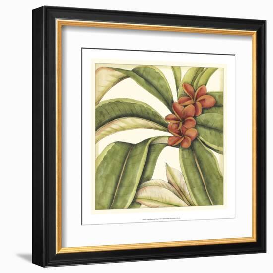 Tropical Blooms and Foliage I-Jennifer Goldberger-Framed Art Print