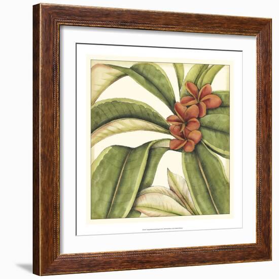 Tropical Blooms and Foliage I-Jennifer Goldberger-Framed Art Print