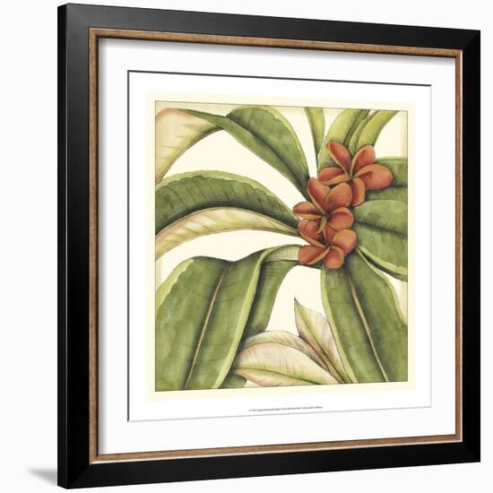 Tropical Blooms and Foliage I-Jennifer Goldberger-Framed Art Print