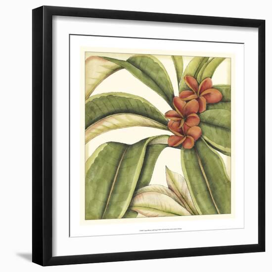 Tropical Blooms and Foliage I-Jennifer Goldberger-Framed Art Print