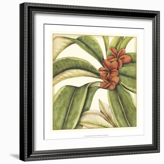 Tropical Blooms and Foliage I-Jennifer Goldberger-Framed Art Print